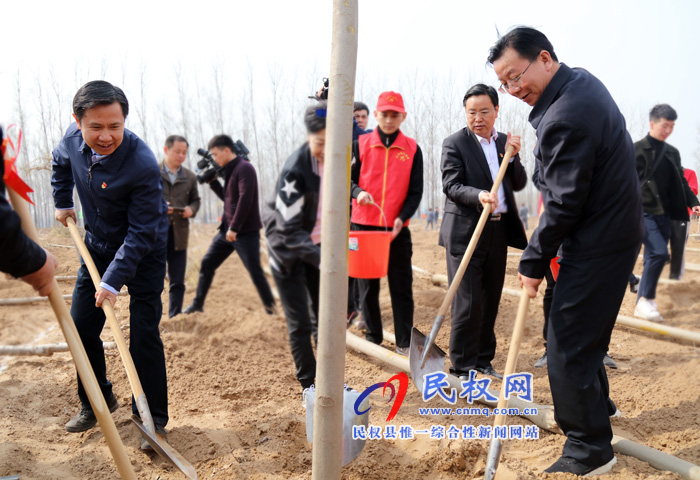 共植媒體林 同迎故道春——省委常委、宣傳部長江凌蒞民植新綠、造“媒林”