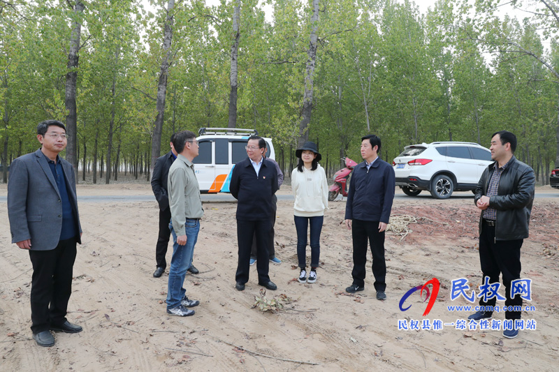 市委常委、宣傳部長王全周調(diào)研我縣申甘林帶“媒林”建設情況
