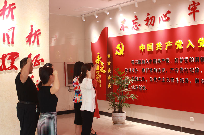 團(tuán)委、婦聯(lián)開展慶“七一”重溫入黨誓詞活動