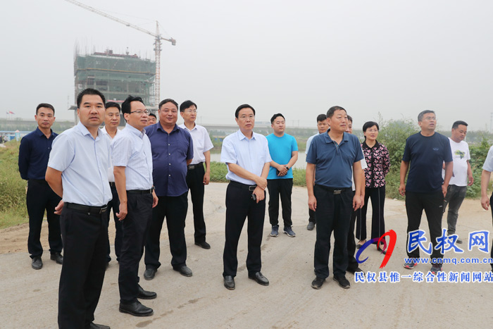 市人大常委會副主任、縣委書記姬脈常調(diào)研我縣城市水系建設(shè)工作