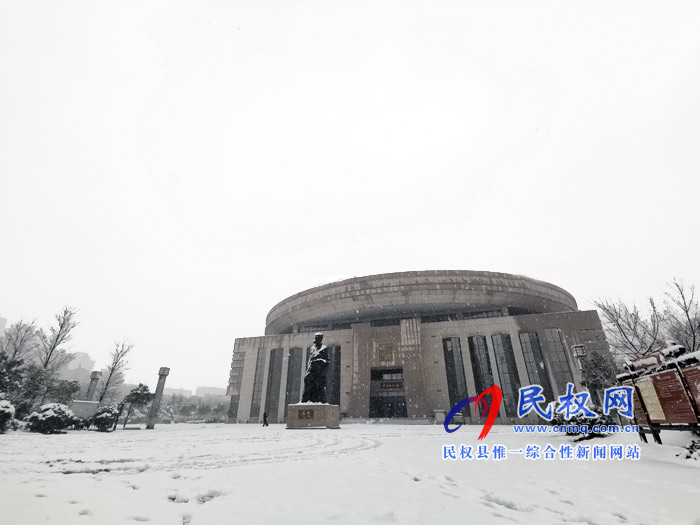 圖說|河南民權(quán)：2020年的第一場(chǎng)雪，太美了吧!