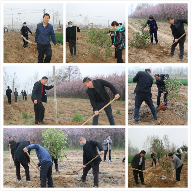 伯黨鄉(xiāng)干部助力游園建設 伯黨鄉(xiāng)干部助力游園建設
