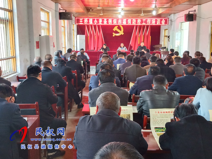 王橋鎮(zhèn)召開小麥條銹病赤霉病防控工作培訓(xùn)會 王橋鎮(zhèn)召開小麥條銹病赤霉病防控工作培訓(xùn)會