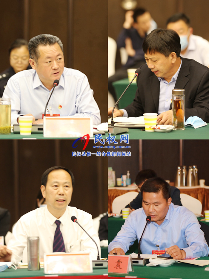 市政協(xié)主席曾昭寶，市委常委、常務副市長吳祖明參加民權(quán)代表團審議市政府工作報告和計劃、財政工作報告