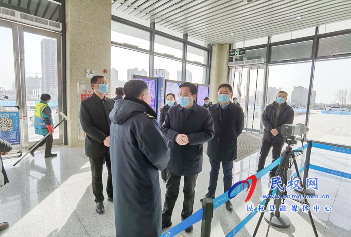 市人大常委會副主任、縣委書記姬脈常調(diào)研疫情防控工作
