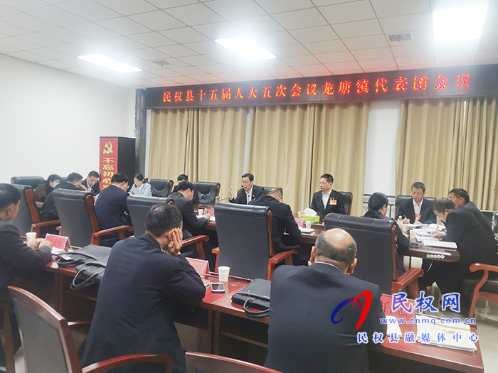 市人大常委會副主任、縣委書記姬脈常參加龍?zhí)伶?zhèn)代表團(tuán)審議
