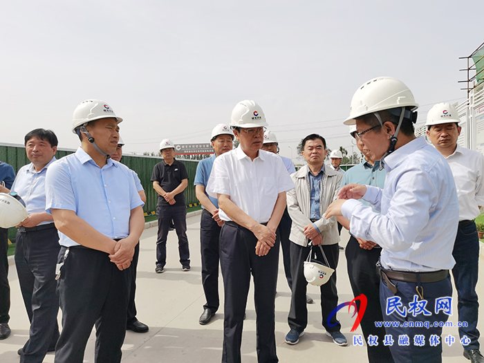 市人大常委會副主任、縣委書記姬脈常調(diào)研我縣重點項目建設(shè)情況