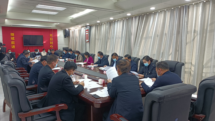 縣長、縣政府黨組書記王靜嫻主持召開民權(quán)縣人民政府黨組（擴(kuò)大）會(huì)議