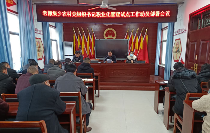 老顏集鄉(xiāng)召開農村黨組織書記職業(yè)化管理試點工作動員部署會議