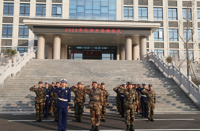 民權縣駐軍單位聯(lián)合開展新年升國旗儀式
