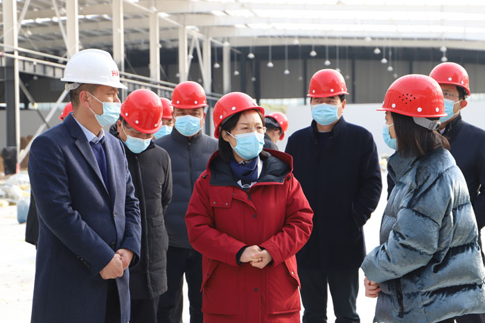 縣委副書記、縣長王靜嫻調研企業(yè)建設進展情況
