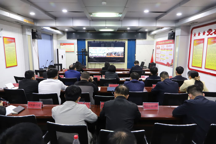我縣組織收聽收看全市疫情防控工作視頻調度會