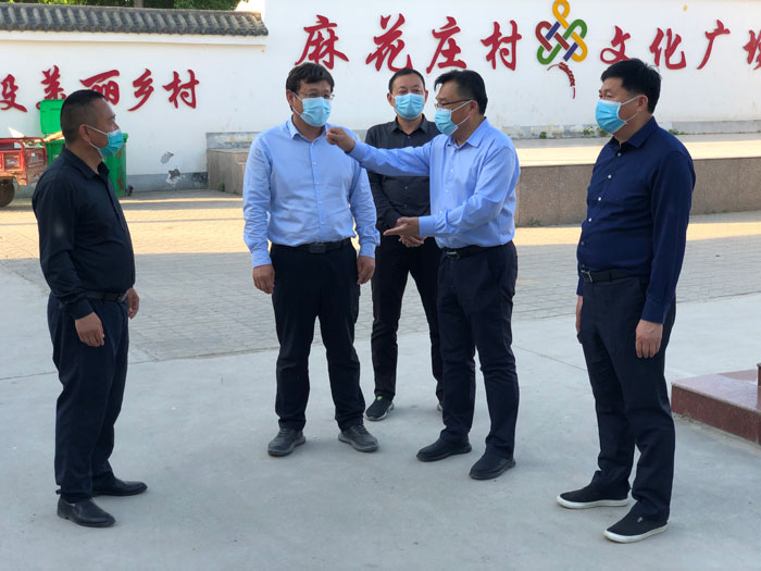 縣委常委、宣傳部長、副縣長畢道喜到王橋鎮(zhèn)督導(dǎo)疫情防控工作