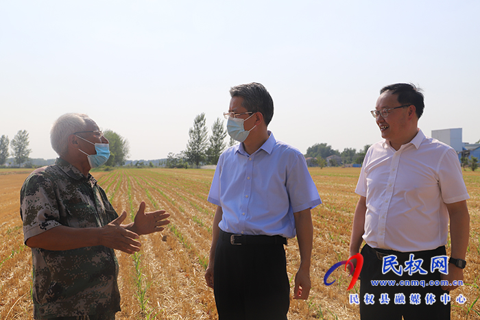 副市長(zhǎng)潘峰蒞民調(diào)研秋作物抗旱和引水蓄水工作