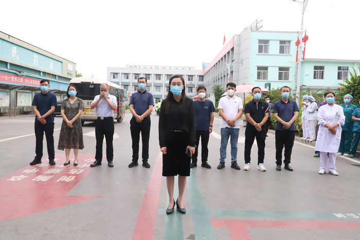 守望相助 感恩有你——我縣歡送市援助民權抗疫醫(yī)療隊返程