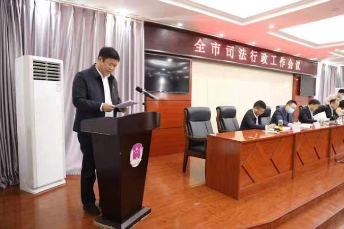 民權(quán)縣司法局在全市司法行政工作會(huì)議上作典型發(fā)言