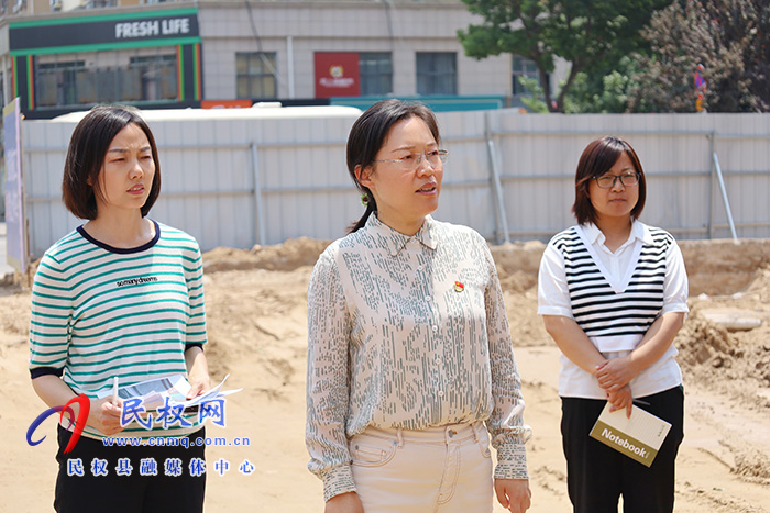 縣委書記、縣長王靜嫻調(diào)研城建項目建設(shè)情況