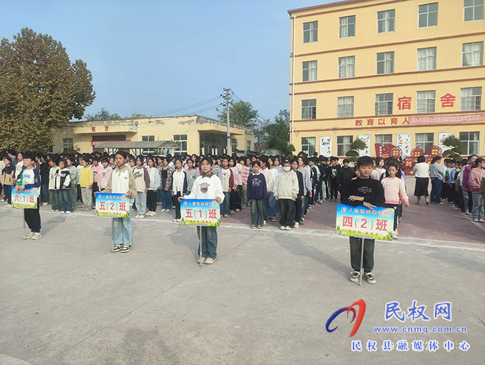 民權(quán)縣人和鎮(zhèn)高集學校開展“路隊展風采、文明伴我行--最美路隊”評比活動