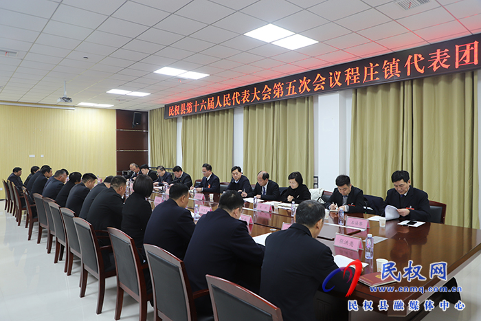 縣委副書記、縣長王景義參加程莊鎮(zhèn)代表團(tuán)審議討論