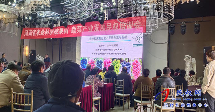 河南省農(nóng)業(yè)科學(xué)院果樹、蔬菜產(chǎn)業(yè)發(fā)展培訓(xùn)會在民權(quán)召開