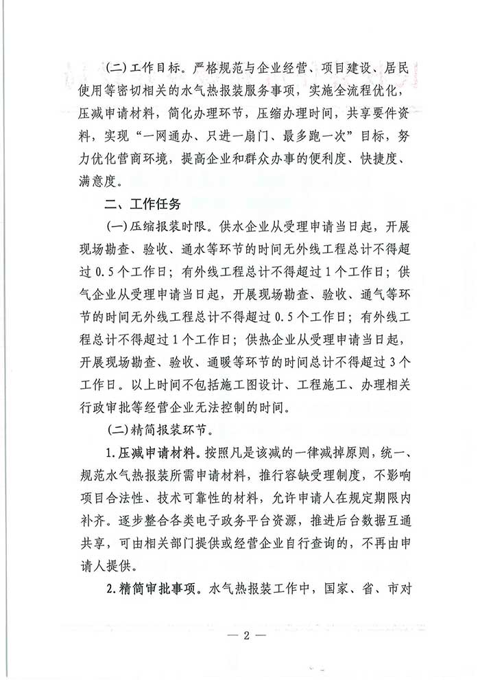 民權(quán)具住房和城鄉(xiāng)建設(shè)局關(guān)于優(yōu)化營商環(huán)境推進水氣熱服務(wù)便民化的通知